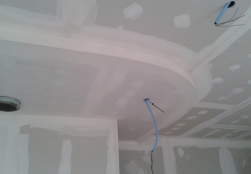 Retombee de plafond cintree